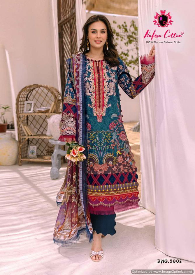 Andaaz Vol 5 By Nafisa Karachi Cotton Dress Material Wholesale Price In Surat
